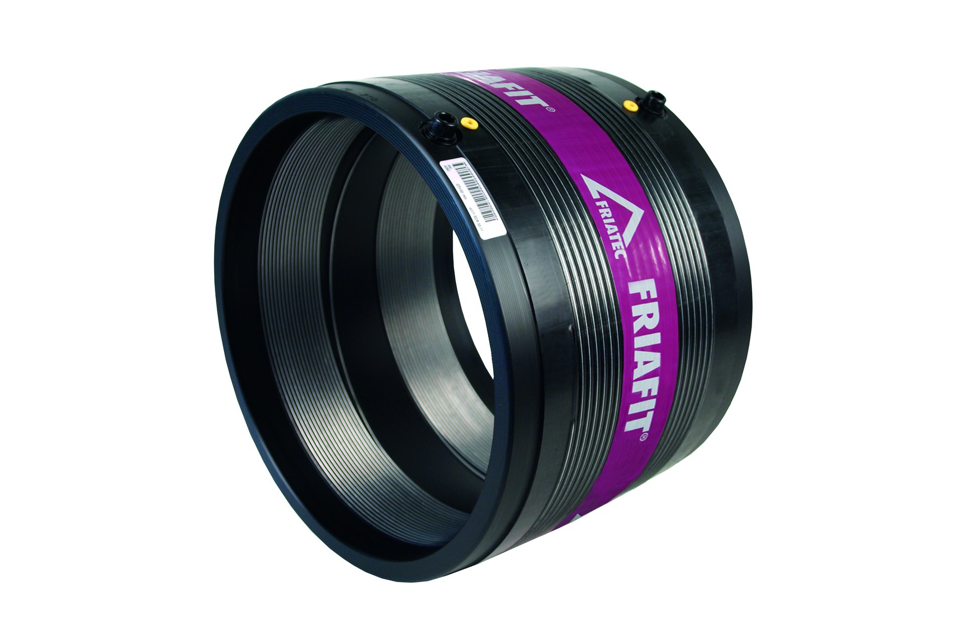 FRIATEC electrofusion coupler with pink label